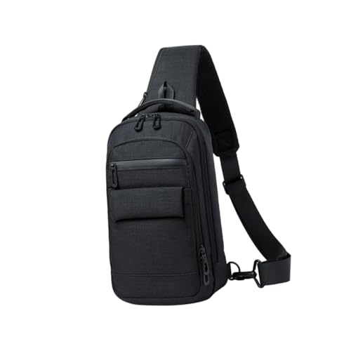 DEARMAMY Wasserdichte Oxford Cloth Crossbody Bag Herren Leichte Sporttasche mit Verstellbarem Schultergurt Multifunktionale Phone Storage Pouch für Reisen Business Outdoor und Freizeit DEARMAMY Wasserdichte Oxford Cloth Crossbody Bag Herren Leichte Sporttasche mit Verstellbarem Schultergurt Multifunktionale Phone Storage Pouch für Reisen Business Outdoor und Freizeit von DEARMAMY