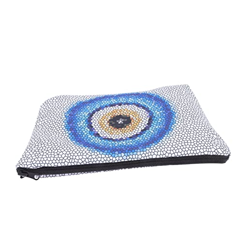 DEARMAMY Wasserdichter Kosmetiktaschen Organizer Teufelsauge Für Frauen Tasche Böser Blick Tasche Mit LED Augen Make Up Tasche Süße Tragbare Gesteppte Make Up Tasche Für Den von DEARMAMY