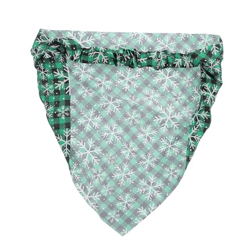 DEARMAMY Chiffon-weihnachts-haarschal Stirnband Elastisches Bandana Wickel Für Frauen Schneeflockenmuster Haar-accessoires Für Mädchen von DEARMAMY