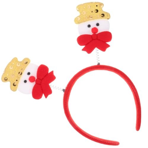DEARMAMY Weihnachts-stirnband Mit Schneemann-motiv Festliche Haardekoration Für Junge Mädchen Erwachsene Lustiges Kostüm-accessoire Für Partys Und Fotoshootings von DEARMAMY