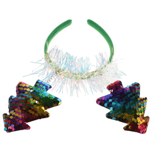 DEARMAMY Kopfbedeckung Für Weihnachten Bunte Weihnachtsbaum-haarband Für Mädchen Und Junge Mädchen Leichtes Party-accessoire Für Feiertagsfeiern Und Festliche Anlässe von DEARMAMY