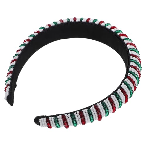 DEARMAMY Weihnachtsstirnbänder Rentier-Stirnbänder für Weihnachten Band Weihnachtskopfbedeckung Rot Urlaub Bogen Weihnachtshaarschmuck Weihnachtshaarreifen Haarbänder Stoff Colorful von DEARMAMY