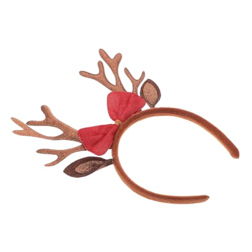 DEARMAMY Weihnachtliches Rentier Geweih Haarreif Für Und Erwachsene Festliches Stirnband Mit Antlers Ideales Accessoire Für Weihnachten Und Feierlichkeiten Leicht Und Bequem Zu Tragen von DEARMAMY