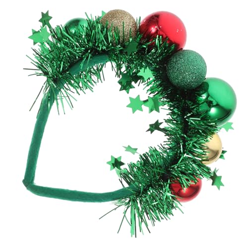 DEARMAMY Weihnachtsstirnband Weihnachtshaarschmuck Haarschmuck Weihnachten Bogen Girlanden christmas haarreif christmas headband Weihnachtsdekoration Requisiten Weihnachtsgeschenke Plastik von DEARMAMY