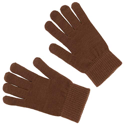 DEARMAMY Winterliche Strickhandschuhe Für Damen Und Herren Dicke Und Warme Elastische Fünf Finger Handschuhe Einfarbigem Design Ideal Für Kalte Tage Bequem Und Flexibel von DEARMAMY
