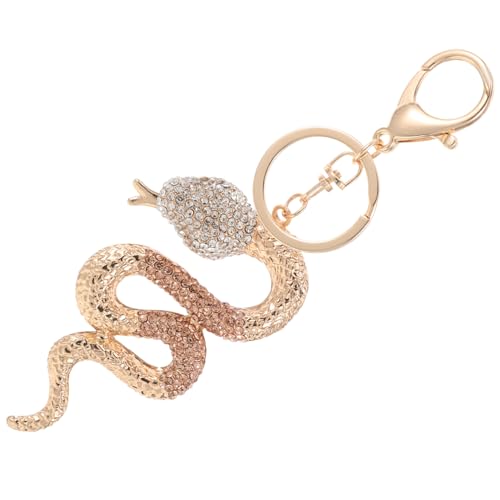 DEARMAMY Schlangen Schlüsselanhänger Mit Funkelnden Strasssteinen Eleganter Anhänger Für Autoschlüssel Handtaschen Und Symbol Für Glück Im Schlangenjahr Perfektes Damenaccessoire DEARMAMY Schlangen Schlüsselanhänger Mit Funkelnden Strasssteinen Eleganter Anhänger Für Autoschlüssel Handtaschen Und Symbol Für Glück Im Schlangenjahr Perfektes Damenaccessoire von DEARMAMY