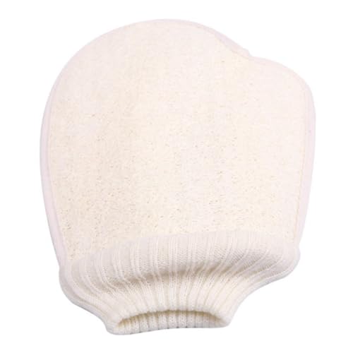 DEARMAMY badetuch handschuhe Peeling-Handschuhe Rückenscheuerhandschuh Badehandschuh Körperwäscher Weiß von DEARMAMY