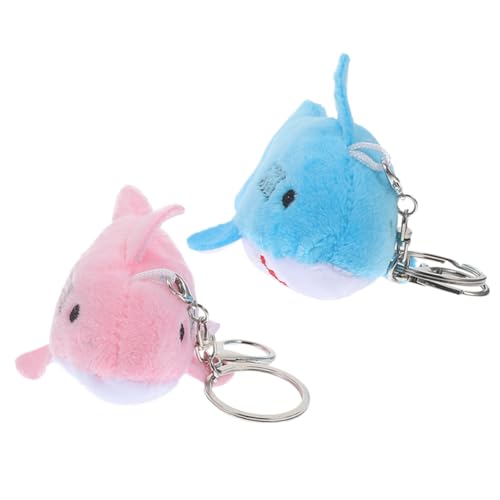 DEARMAMY Plüsch Hai Schlüsselanhänger Niedlicher Mini-hai Plüsch Schlüsselbund Für Taschen Und Kuscheltier Deko Für Geburtstagsfeiern Und Freundschaft von DEARMAMY