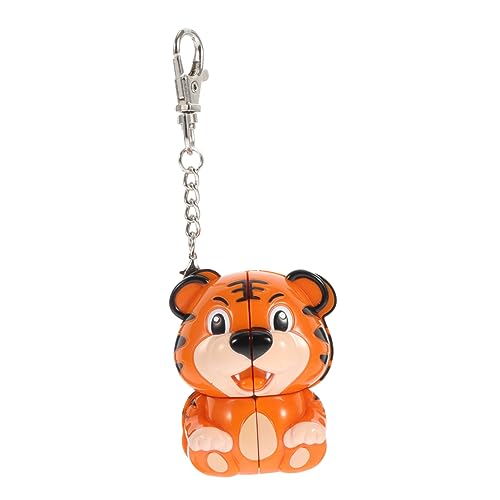 DEARMAMY Tiger-würfel Spielzeug Tier-Speed-würfel Für Kinder Pädagogisches Puzzle-Spielzeug Schlüsselanhänger- Aus Abs-Material von DEARMAMY