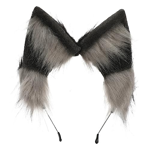 DEARMAMY üsch Wolfsohren Haarreif Adorables Tierohren Stirnband Für Cosplay Halloween Und Partys Feminin Haarschmuck Für Und Erwachsene von DEARMAMY