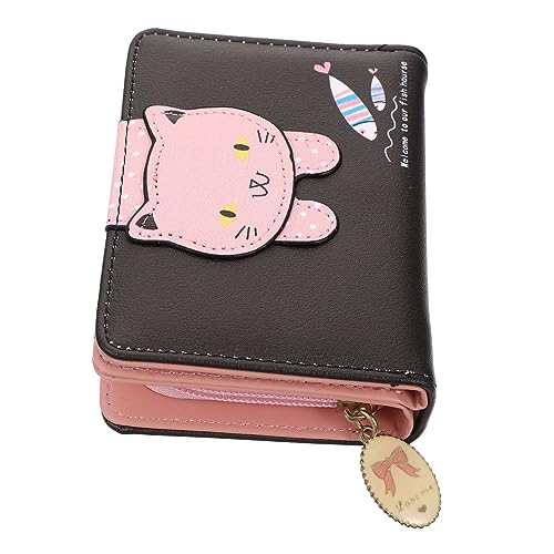 DEARMAMY üßer Katzen Geldbeutel Für Frauen Cartoon ünzfach Reißverschluss Brieftasche Kleine Geldbörse Karten Organizer Ideal Für Studentinnen von DEARMAMY