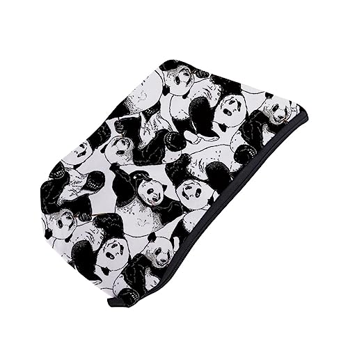 DEARMAMY wasserdichte Kosmetiktasche für Damen mit Panda Multifunktionale Beauty Bag für Reisen und Camping Robuste Make Up mit Fächern Praktischer Organizer für Toilettenartikel Langlebig von DEARMAMY