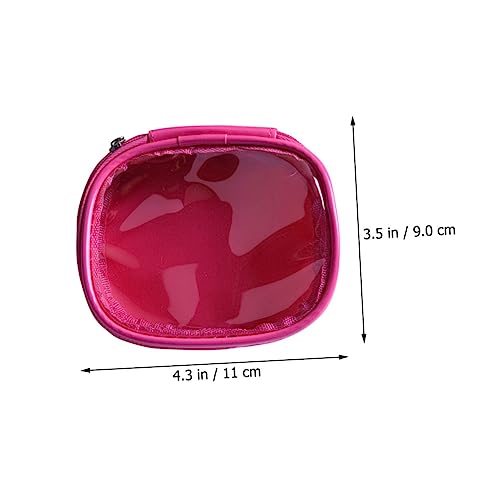 DEARMAMY wasserdichte PU Kosmetiktasche Reise Make Up Organizer Kleiner Kulturbeutel Tragbar Kompakt Vielseitig für Damen Toiletry Bag mit Reißverschluss von DEARMAMY