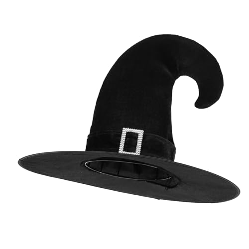 Hexen Hut Hexenhüte Für Frauen Zaubererhut Zaubererhüte Halloween-hexenhut- Cosplay -hut Hexenhüte Masse Hexenhüte Anziehen Vampirhut Für Frauen -hexenhut Black Polyester DEARMAMY von DEARMAMY
