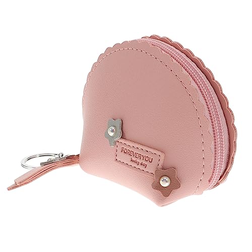 DEARMAMY Fashionable Schlüsselanhänger Münzbeutel Für Damen Stilvolle Und Praktische Geldbörse Für Kleingeld Karten Und Kleine Gegenstände Für Partys Und Unterwegs Perlrosa von DEARMAMY