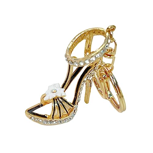Schlüsselanhänger hochzeitsideen Hochzeitsparty high+Heels Absatzschuhe anahtarlık Ring Halter Kette Plüsch Anhänger in Form eines hohen Absatzes Geldbörsenanhänger aus Metall Weiß DEARMAMY von DEARMAMY
