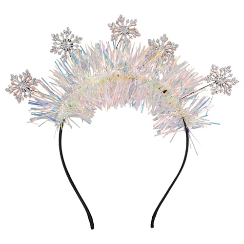 DEARMAMY Weihnachts-schneeflocken-stirnband Schneeflocken-haar-accessoires Bequem Für Die Weihnachtsfeier von DEARMAMY