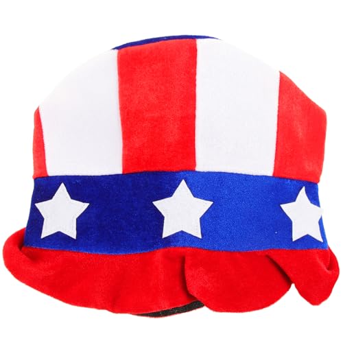 Unabhängigkeitstag-Hut Kappe Trumpfhut Kostüm-Zylinder Spitze Trumpfhüte UNS 4 party kopfschmuck festival kopfbedeckung USA-Flaggen-Partyhüte Lieferungen zum Nationalfeiertag Stoff DEARMAMY von DEARMAMY