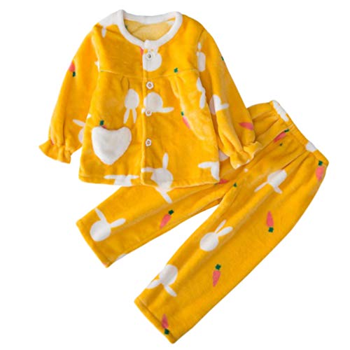 DEBAIJIA Baby-Jungen JJF Nightgown, Gelb-Erdbeere, 120 von Tiger