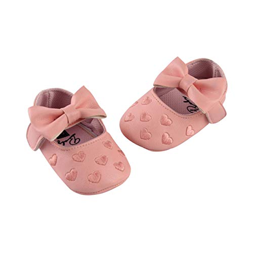 DEBAIJIA Baby-Mädchen Shoes Plattform, Hs01 Rosa, 17 EU von DEBAIJIA