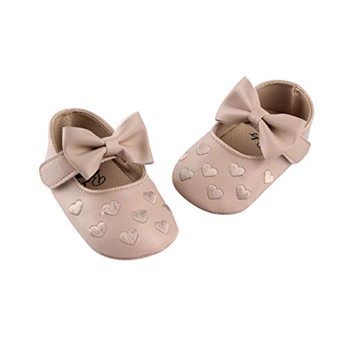 DEBAIJIA Baby-Mädchen Shoes Plattform, Hs01 Beige, 18 EU von DEBAIJIA