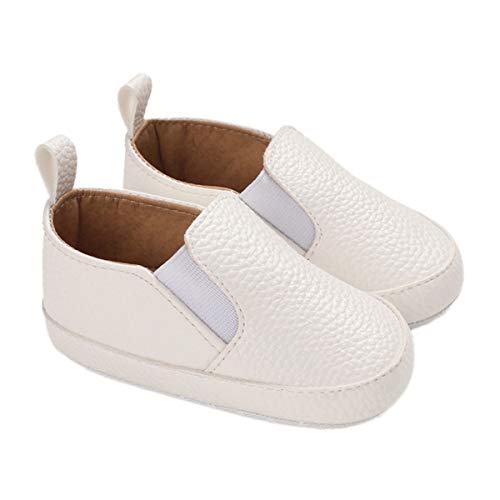 DEBAIJIA Babyschuhe Kleinkind Lauflernschuhe 12-18M Kinder Schuhe Jungen Turnschuhe Mädchen Leichtes Weiche Sohle 20 EU Weiß (Etikettengröße 3) von DEBAIJIA