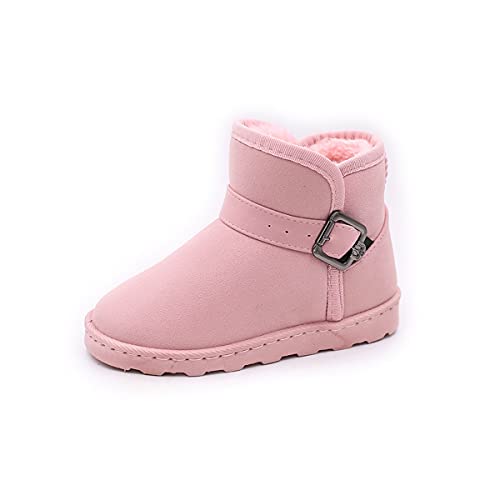 DEBAIJIA Damen Schneestiefel Winterstiefel Winterschuhe Rutschfest Thermostiefel Warm Gefütterte Weiche Stiefel 37 EU Rosa (Etikettengröße:37) von DEBAIJIA