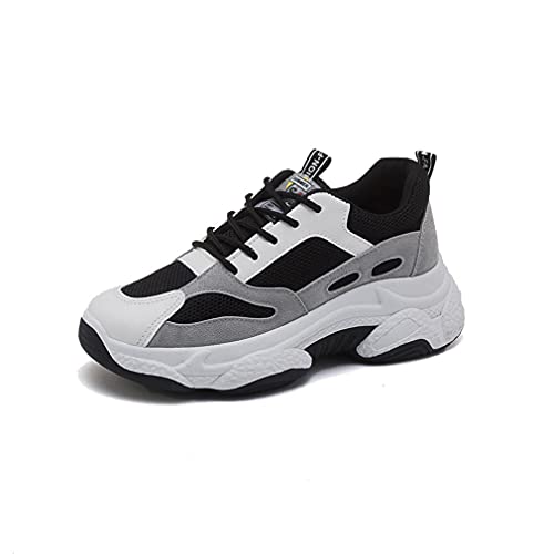 DEBAIJIA Damen Sneaker Turnschuhe Sportschuhe Weiße Laufschuhe rutschfeste Freizeitschuhe Klassisch Straßenlaufschuhe Walkingschuhe EU 40 D-Schwarz von DEBAIJIA