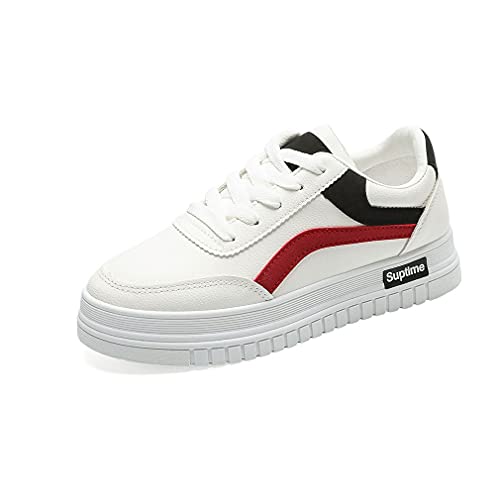 DEBAIJIA Damen Sneaker Weiße Laufschuhe Turnschuhe Sportschuhe rutschfeste Freizeitschuhe Walkingschuhe Klassisch Straßenlaufschuhe EU 38 D-Schwarz von DEBAIJIA