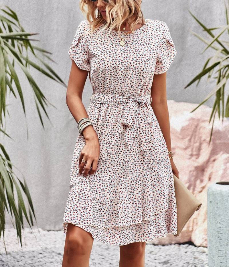 DEBAIJIA Dirndl Sommerkleid Damen Frauen Bedruckter Kleid lässiger Mode von DEBAIJIA