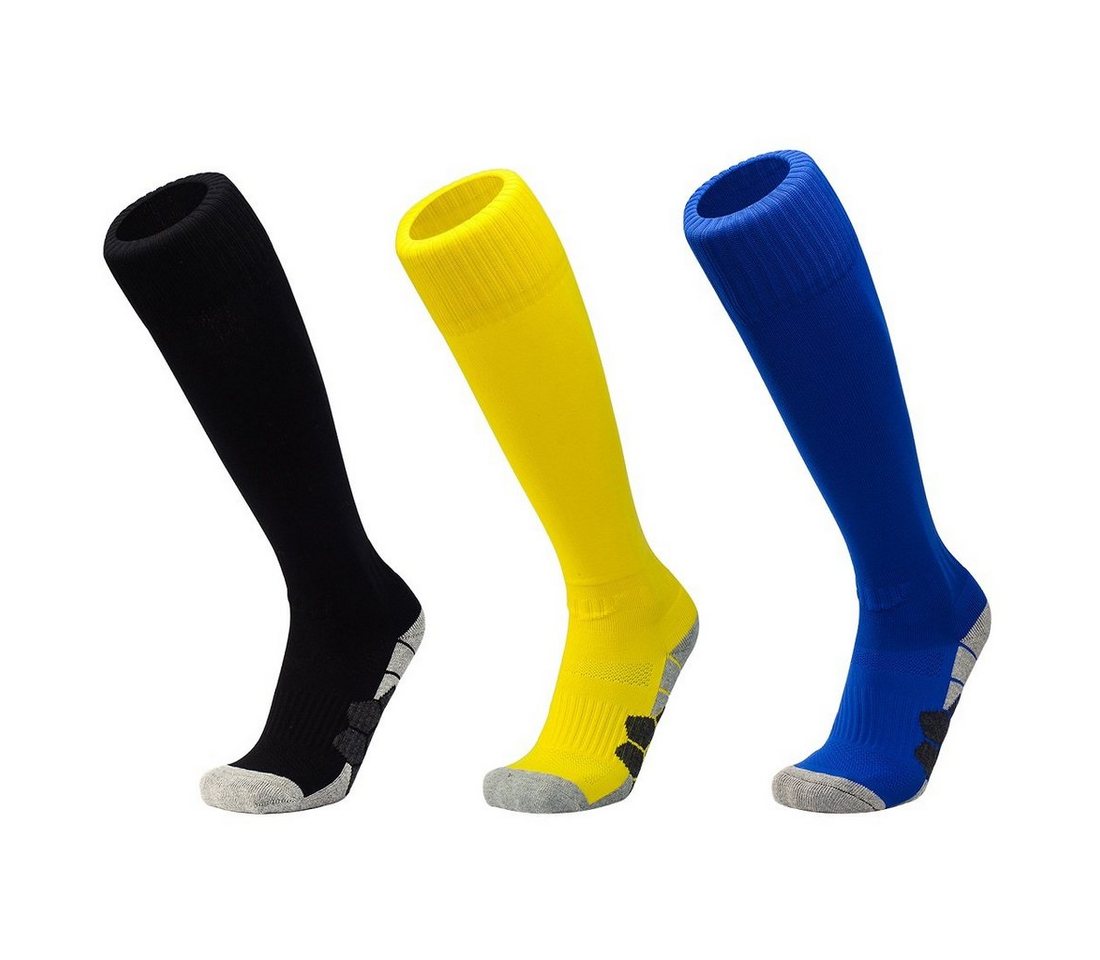 DEBAIJIA Fußball Stutzenstrümpfe Unisex Fußballsocken Sportsocken Knie Lang Atmungsaktiv von DEBAIJIA