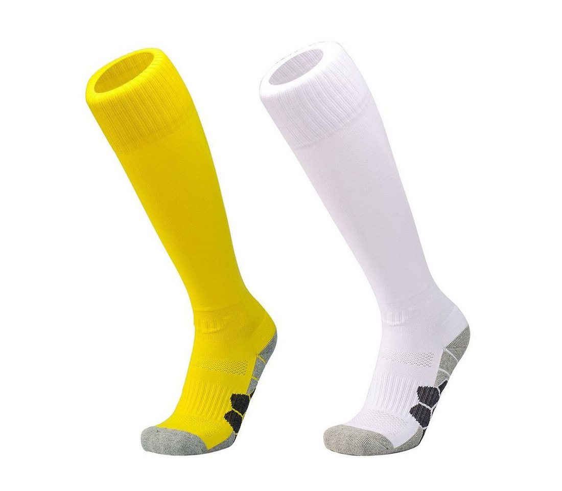 DEBAIJIA Fußball Stutzenstrümpfe Unisex Fußballsocken Sportsocken Knie Lang Atmungsaktiv von DEBAIJIA