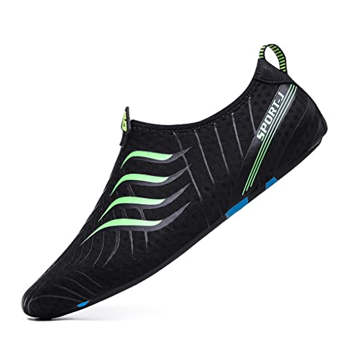 DEBAIJIA Herren Aquaschuhe Unisex Watschuhe Schnell Trocken Damen Strandschuhe Schwimmschuhe Wasserschuhe Badeschuhe Surfschuhe 37 EU Schwarz Grün DEBAIJIA Herren Aquaschuhe Unisex Watschuhe Schnell Trocken Damen Strandschuhe Schwimmschuhe Wasserschuhe Badeschuhe Surfschuhe 37 EU Schwarz Grün von DEBAIJIA