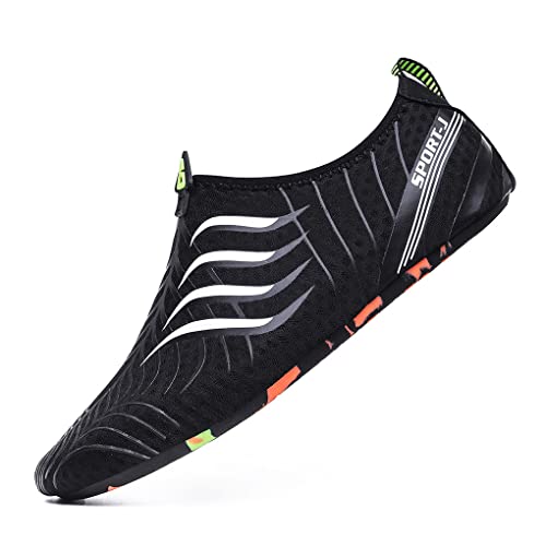 DEBAIJIA Herren Aquaschuhe Unisex Watschuhe Schnell Trocken Damen Strandschuhe Schwimmschuhe Wasserschuhe Badeschuhe Surfschuhe 48 EU Schwarz Weiß DEBAIJIA Herren Aquaschuhe Unisex Watschuhe Schnell Trocken Damen Strandschuhe Schwimmschuhe Wasserschuhe Badeschuhe Surfschuhe 48 EU Schwarz Weiß von DEBAIJIA
