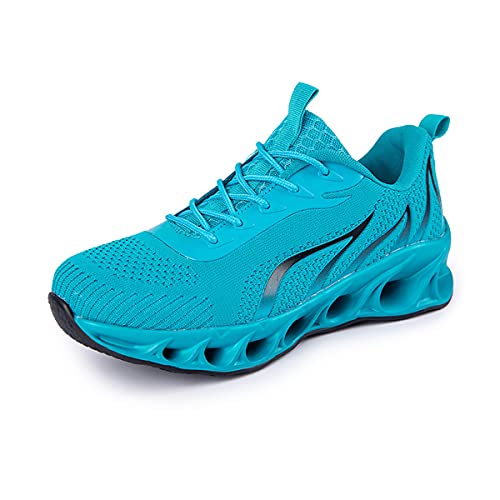 DEBAIJIA Herren Laufschuhe Freizeitschuhe ​Turnschuhe Männer Sportschuhe Atmungsaktiv Sneaker rutschfeste Straßenlaufschuhe Joggingschuhe EU 42 Himmel Blau von DEBAIJIA