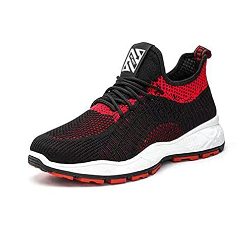 DEBAIJIA Herren Laufschuhe Straßenlaufschuhe Turnschuhe Männer Freizeitschuhe Sportschuhe Atmungsaktiv Sneaker rutschfeste Joggingschuhe EU 43 A - Rot DEBAIJIA Herren Laufschuhe Straßenlaufschuhe Turnschuhe Männer Freizeitschuhe Sportschuhe Atmungsaktiv Sneaker rutschfeste Joggingschuhe EU 43 A - Rot von DEBAIJIA