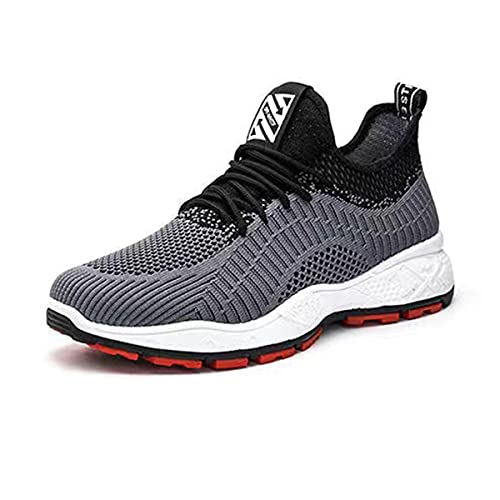 DEBAIJIA Herren Laufschuhe Straßenlaufschuhe ​Turnschuhe Männer Freizeitschuhe Sportschuhe Atmungsaktiv Sneaker rutschfeste Joggingschuhe EU 44 A - Grau von DEBAIJIA