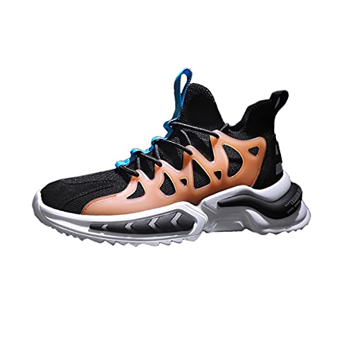 DEBAIJIA Herren Laufschuhe ​Turnschuhe Männer Sportschuhe Atmungsaktiv Sneaker rutschfeste Straßenlaufschuhe Freizeitschuhe Joggingschuhe EU 44 Orange von DEBAIJIA