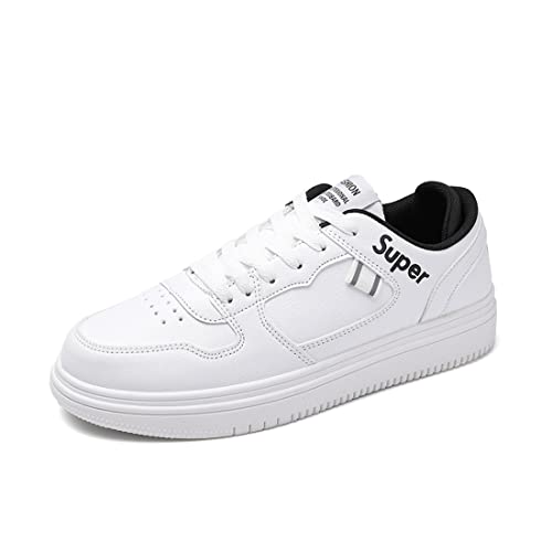 DEBAIJIA Herren Sneaker Weiße Laufschuhe Männer Sportschuhe Turnschuhe Freizeitschuhe Klassisch rutschfeste Walkingschuhe Straßenlaufschuhe EU 42 Weiß von DEBAIJIA