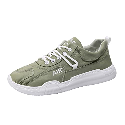 DEBAIJIA Herren Sneaker Weiße Laufschuhe Männer Sportschuhe Turnschuhe Klassisch rutschfeste Freizeitschuhe Walkingschuhe Straßenlaufschuhe EU 40 Grün von DEBAIJIA