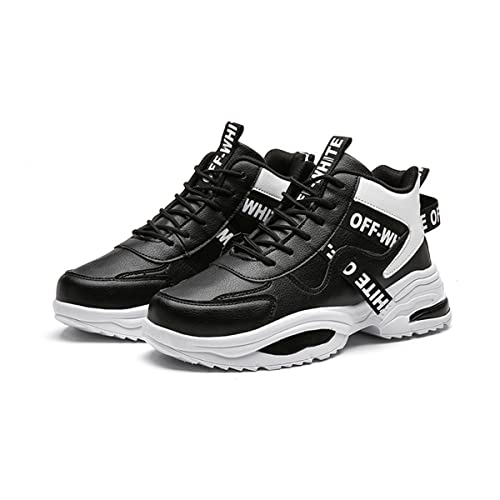 DEBAIJIA Herren Sneaker Weiße Laufschuhe Männer Turnschuhe Sportschuhe Freizeitschuhe rutschfeste Klassisch Walkingschuhe Straßenlaufschuhe EU 39 Schwarz von DEBAIJIA