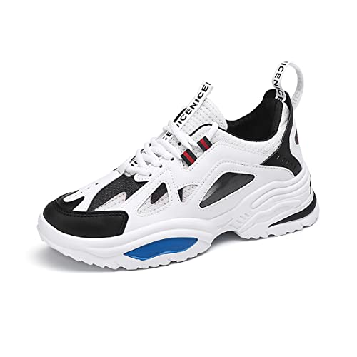 DEBAIJIA Herren Sneaker Weiße Laufschuhe Männer Turnschuhe Sportschuhe Klassisch rutschfeste Freizeitschuhe Straßenlaufschuhe Walkingschuhe EU 41 Weiß von DEBAIJIA