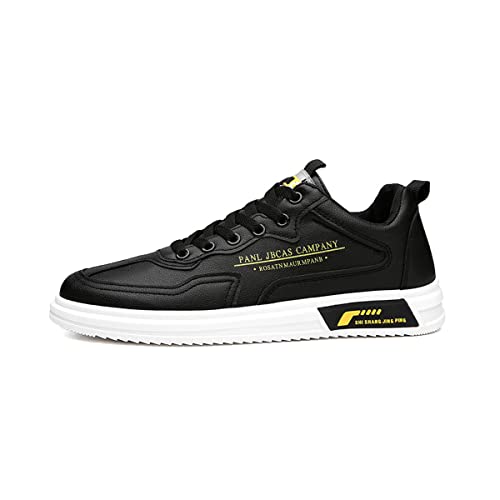 DEBAIJIA Herren Sneaker Weiße Laufschuhe Männer Turnschuhe Sportschuhe Klassisch rutschfeste Freizeitschuhe Walkingschuhe Straßenlaufschuhe EU 41 Schwarz von DEBAIJIA