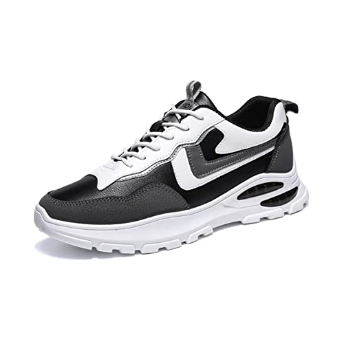 DEBAIJIA Herren Sneaker Weiße Laufschuhe Männer Turnschuhe Sportschuhe Klassisch rutschfeste Walkingschuhe Freizeitschuhe Straßenlaufschuhe EU 39 Schwarz von DEBAIJIA