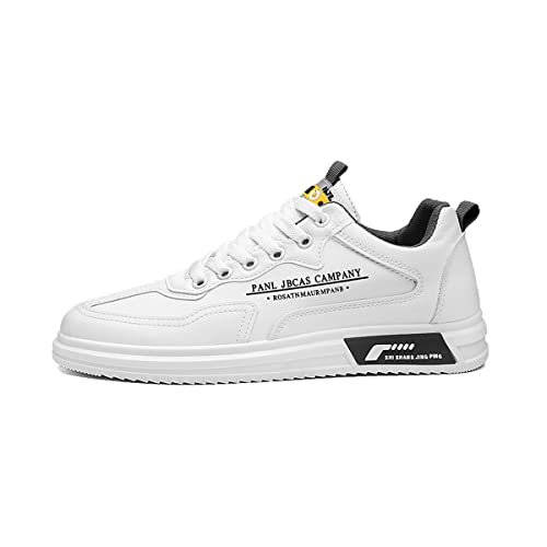 DEBAIJIA Herren Sneaker Weiße Laufschuhe Männer Turnschuhe Sportschuhe rutschfeste Freizeitschuhe Klassisch Straßenlaufschuhe Walkingschuhe EU 42 Weiß Grau von DEBAIJIA