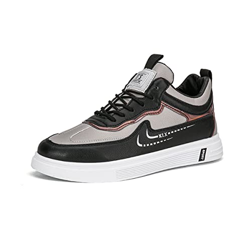 DEBAIJIA Herren Sneaker Weiße Laufschuhe Männer Turnschuhe Sportschuhe rutschfeste Freizeitschuhe Klassisch Straßenlaufschuhe Walkingschuhe EU 43 Schwarz Grau von DEBAIJIA