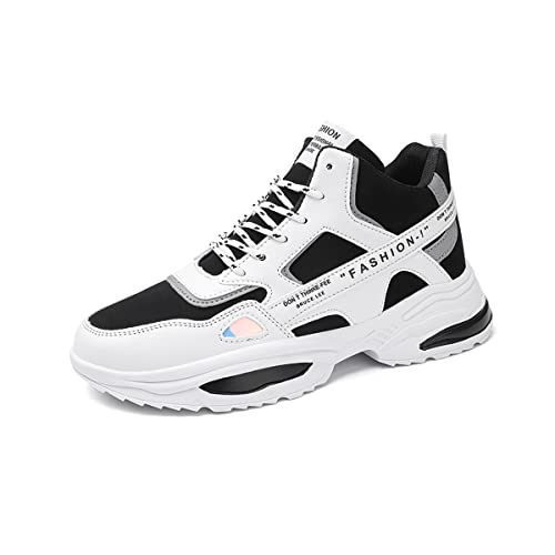 DEBAIJIA Herren Sneaker Weiße Laufschuhe Männer Turnschuhe Sportschuhe rutschfeste Klassisch Freizeitschuhe Walkingschuhe Straßenlaufschuhe EU 40 Schwarz von DEBAIJIA