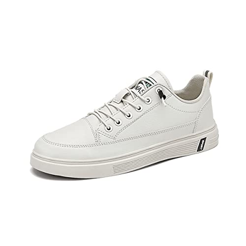 DEBAIJIA Herren Sneaker Weiße Laufschuhe Männer Turnschuhe Sportschuhe rutschfeste Klassisch Walkingschuhe Straßenlaufschuhe Freizeitschuhe EU 43 Beige von DEBAIJIA