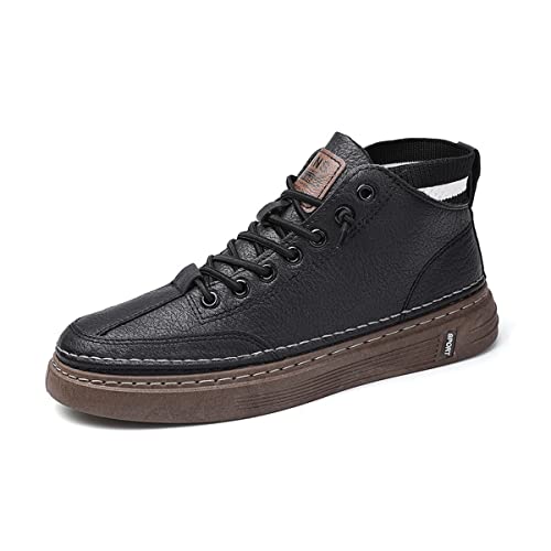 DEBAIJIA Herren Sneaker Weiße Laufschuhe Männer Turnschuhe Sportschuhe rutschfeste Straßenlaufschuhe Klassisch Freizeitschuhe Walkingschuhe EU 43 Schwarz von DEBAIJIA