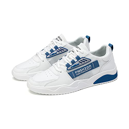 DEBAIJIA Herren Sneaker Weiße Laufschuhe Männer Turnschuhe rutschfeste Sportschuhe Freizeitschuhe Klassisch Straßenlaufschuhe Walkingschuhe EU 39 Blau von DEBAIJIA